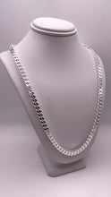 Load image into Gallery viewer, 4.0mm Franco Link Chain/Bracelet In Silver