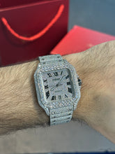 Load image into Gallery viewer, Cartier Santos Large With VVS-VS Natural Diamonds