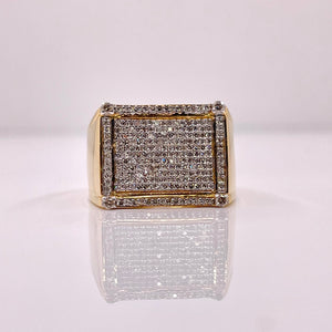 0.68 CT. Natural Diamond Men’s Ring In 10 KT Yellow Gold