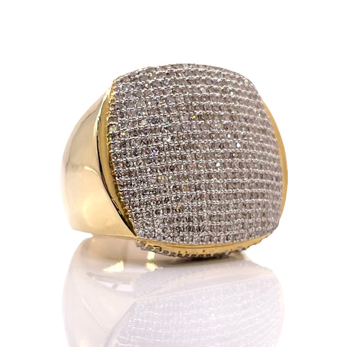 2.55 CT. Natural Diamond Men’s Ring In 10 KT Yellow Gold