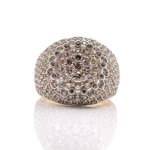 2.77 CT. Natural Diamond Men’s Round Shape Ring In 10 KT Yellow Gold