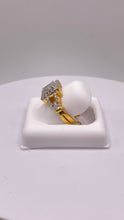 Load image into Gallery viewer, 0.55 CT. Natural Diamond Women’s Square Shape Ring In 10 KT Yellow Gold