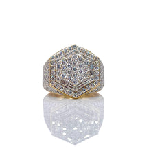 Load image into Gallery viewer, 3.80 CT. Natural Diamond Men’s Ring In 10 KT Yellow Gold