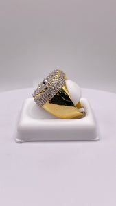 1.82 CT. Natural VS-SI Diamond Ring In 10 KT Yellow Gold