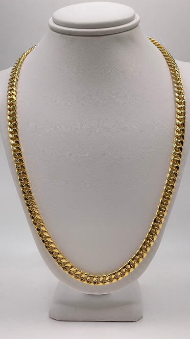 5.8mm Miami Cuban Link Chain In 10 KT Yellow Gold