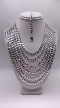 Load image into Gallery viewer, 5mm Curb Chain/Bracelet In Silver