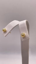 Load image into Gallery viewer, Diamond Cut Stud Earrings In 10 KT Yellow Gold