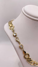 Load image into Gallery viewer, 11.0mm Fancy Link Women’s Necklace In 10 KT Yellow Gold