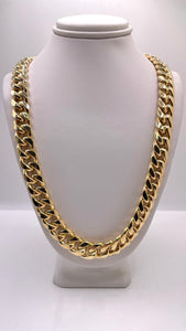 11mm Miami Cuban Link Chain In 10 KT Yellow Gold