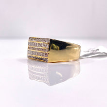 Load image into Gallery viewer, 0.88 CT. Natural Diamond Men’s Ring In 10 KT Yellow Gold