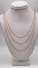 Load image into Gallery viewer, 1.0mm Dainty Cable Link Chain In 10 KT Rose Gold
