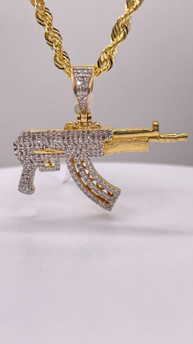 0.55 CT. Natural Diamond Men’s Pendant In 10 KT Yellow Gold