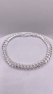 6mm Solid Miami Cuban Chain/Bracelet In Silver