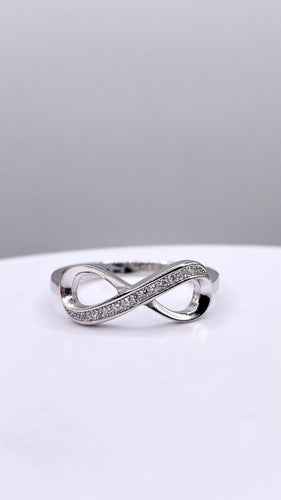 Women’s Infiniti Ring In Silver With CZ