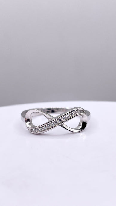 Women’s Infiniti Ring In Silver With CZ