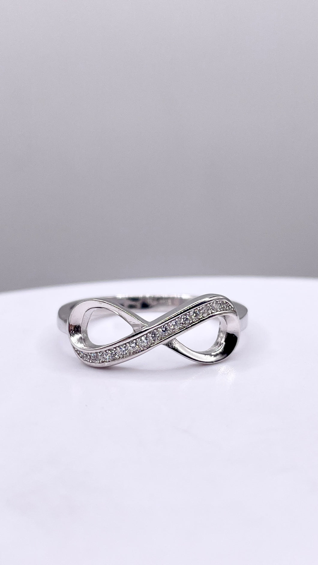 Women’s Infiniti Ring In Silver With CZ