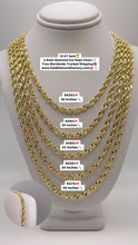 Load image into Gallery viewer, 3.8mm Diamond Cut Rope Chain In 10 KT Yellow Gold