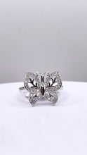 Load image into Gallery viewer, Butterfly Ring In Silver With CZ