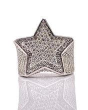 Load image into Gallery viewer, 7.80 CT. Natural Diamond Men’s Star Ring In 14 KT White Gold