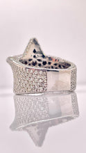Load image into Gallery viewer, 7.80 CT. Natural Diamond Men’s Star Ring In 14 KT White Gold