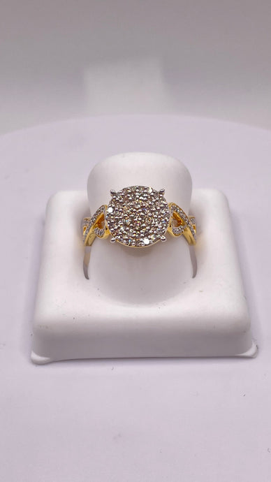 0.48 CT. Natural Diamond Women’s Infiniti Design Ring In 10 KT Yellow Gold