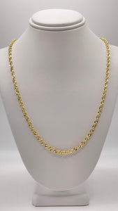 2.9mm Diamond Cut Rope Chain In 10 KT Yellow Gold