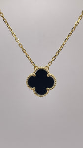 Clover Necklace In 10 KT Yellow Gold
