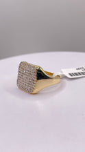 Load image into Gallery viewer, 0.82 CT. Natural Diamond Square Shape Ring In 10 KT Yellow Gold