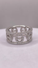 Load image into Gallery viewer, Silver Eternity Love Ring With CZ