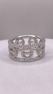 Silver Eternity Love Ring With CZ