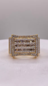 1.16 CT. Natural Diamond Men’s Ring In 10 KT Yellow Gold