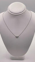 Load image into Gallery viewer, Beautiful 0.25 CT. Three-Stone Natural Diamond Necklace In 18 KT White Gold