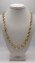 Load image into Gallery viewer, 6.4mm Diamond Cut Rope Chain In 10 KT Yellow Gold