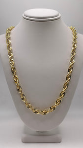 6.4mm Diamond Cut Rope Chain In 10 KT Yellow Gold