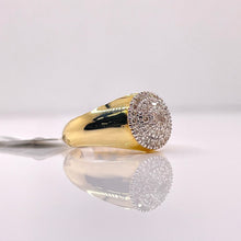Load image into Gallery viewer, 0.25 CT. Natural Diamond Round Shape Men’s Pinky Ring In 10 KT Yellow Gold