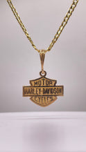 Load image into Gallery viewer, Harley-Davidson Pendent &amp; Curb Chain Combo In 10 KT Yellow Gold