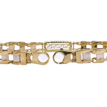 Load image into Gallery viewer, 14 KT Two-Tone Gold Men’s Versace Design Bracelet