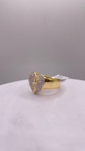Load image into Gallery viewer, 0.52 CT. Natural Diamond Broken Heart Ring In 10 KT Yellow Gold