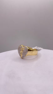 0.52 CT. Natural Diamond Broken Heart Ring In 10 KT Yellow Gold