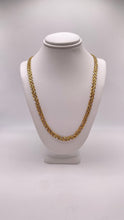 Load image into Gallery viewer, 5.8mm Two-Tone Diamond-Cut Unique Necklace In 18 KT Yellow &amp; White Gold