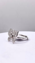 Load image into Gallery viewer, Butterfly Ring In Silver With CZ