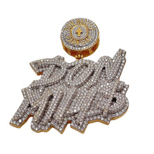 Load image into Gallery viewer, Approx 10 CT. Natural Flawless VVS Diamond Don Mills Pendant In 24 KT Solid Yellow Gold