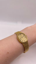Load image into Gallery viewer, 18 KT Yellow Gold Ladies Vintage Omega Watch With Roman Numeral Dial