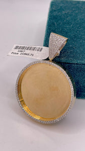 2.75 CT. Natural Diamond Double-Sided Memorial Pendant In 10 KT Yellow Gold
