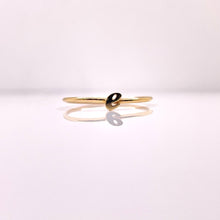 Load image into Gallery viewer, Dainty Letter E Ring In 10 KT Yellow Gold