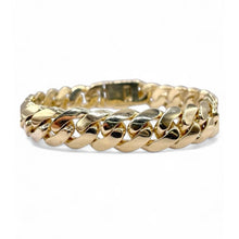 Load image into Gallery viewer, 12mm Solid Miami Cuban Link Bracelet In 10 KT Yellow Gold