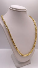 Load image into Gallery viewer, 4mm Byzantine Chain In 14 KT Yellow Gold