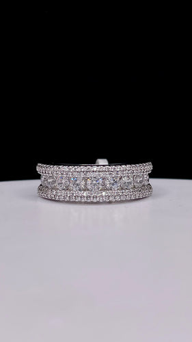 Men’s Silver Band With CZ