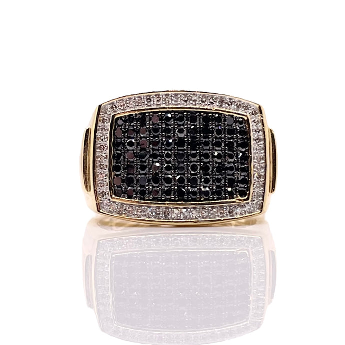 0.93 CT. Natural Diamond Men’s Ring In 10 KT Yellow Gold
