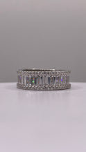 Load image into Gallery viewer, Silver Eternity Band With CZ